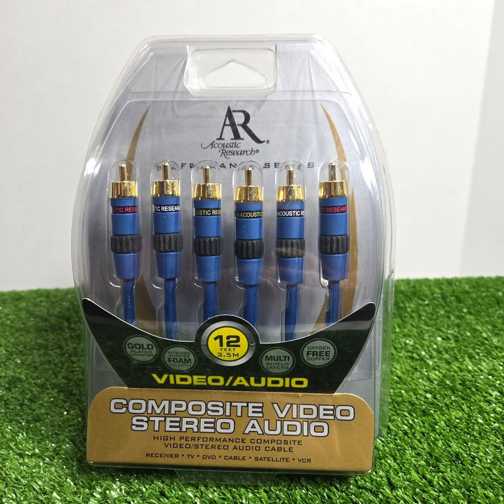 Acoustic Research Performance Series 12Ft Composite Video Stereo Audio New APO62